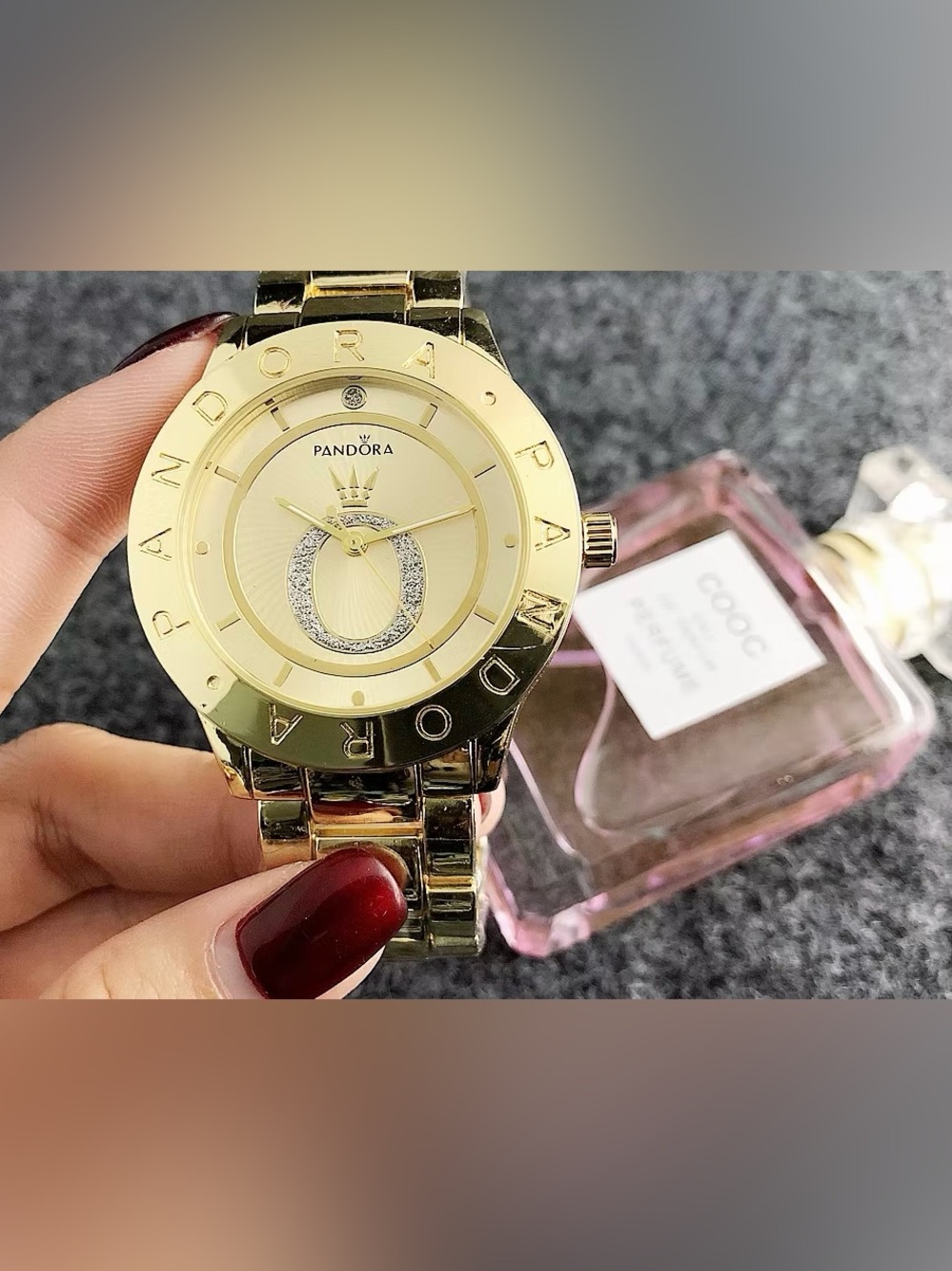 Pandora Gold-Tone Women's Bracelet Watch with Crystal Accent